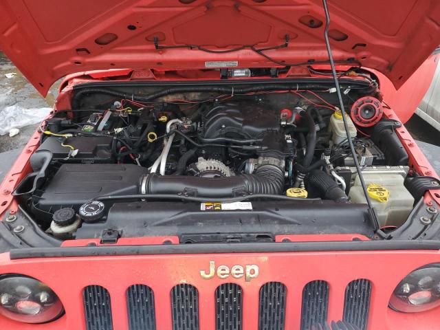 1C4AJWAG8DL554004 - 2013 JEEP WRANGLER SPORT RED photo 11