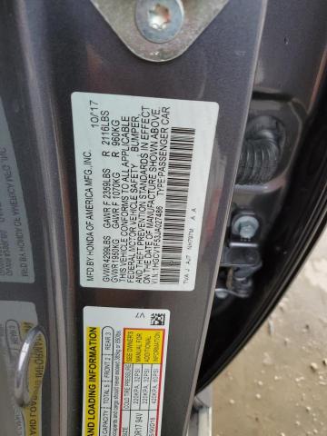 1HGCV1F53JA027486 - 2018 HONDA ACCORD EXL GRAY photo 13