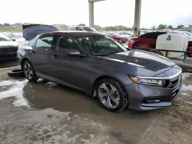 1HGCV1F53JA027486 - 2018 HONDA ACCORD EXL GRAY photo 4