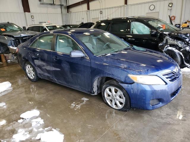 4T4BF3EK0BR110496 - 2011 TOYOTA CAMRY BASE BLUE photo 4