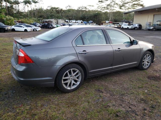 3FAHP0JA3CR118348 - 2012 FORD FUSION SEL GRAY photo 3