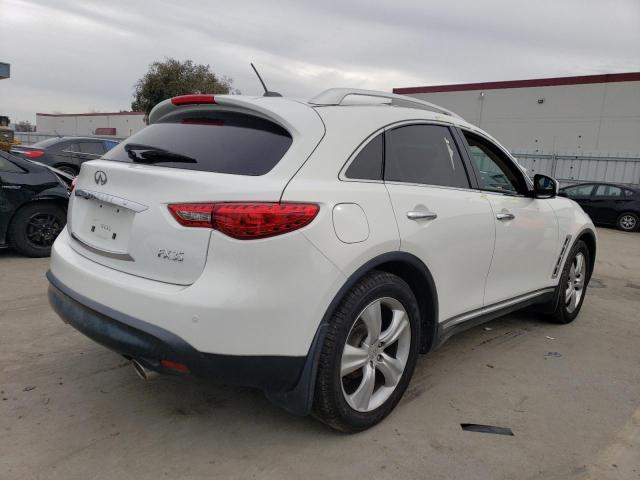 JNRAS18U69M101741 - 2009 INFINITI FX35 WHITE photo 3