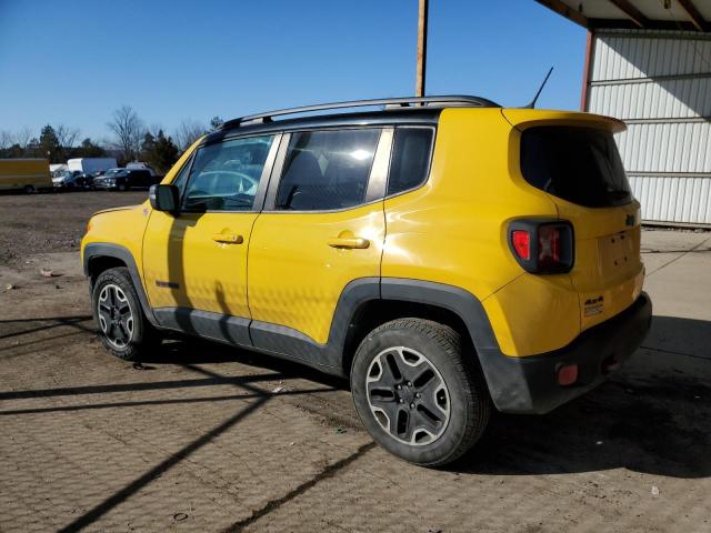 ZACCJBCTXGPD94607 - 2016 JEEP RENEGADE T YELLOW photo 2