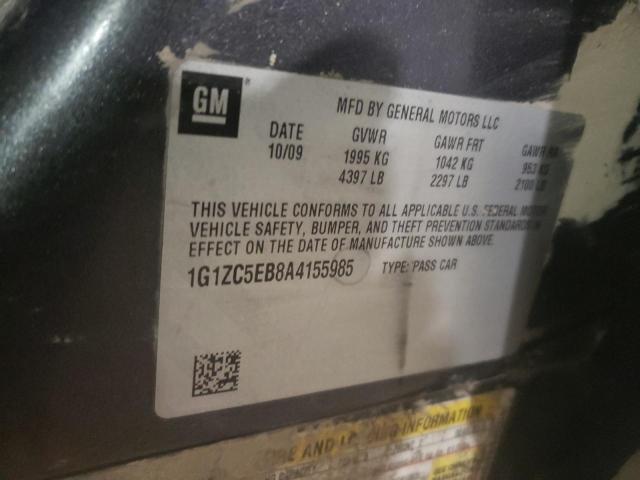 1G1ZC5EB8A4155985 - 2010 CHEVROLET MALIBU 1LT GRAY photo 12