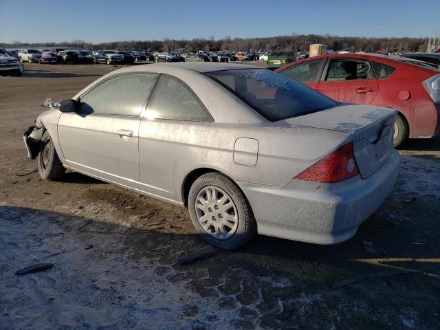 1HGEM22554L022130 - 2004 HONDA CIVIC LX SILVER photo 2