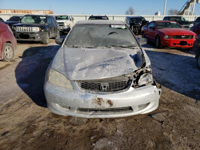 1HGEM22554L022130 - 2004 HONDA CIVIC LX SILVER photo 5