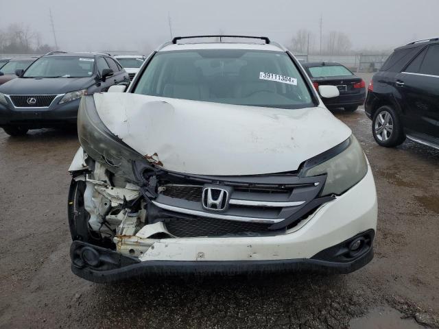 5J6RM4H7XCL049689 - 2012 HONDA CR-V EXL WHITE photo 5