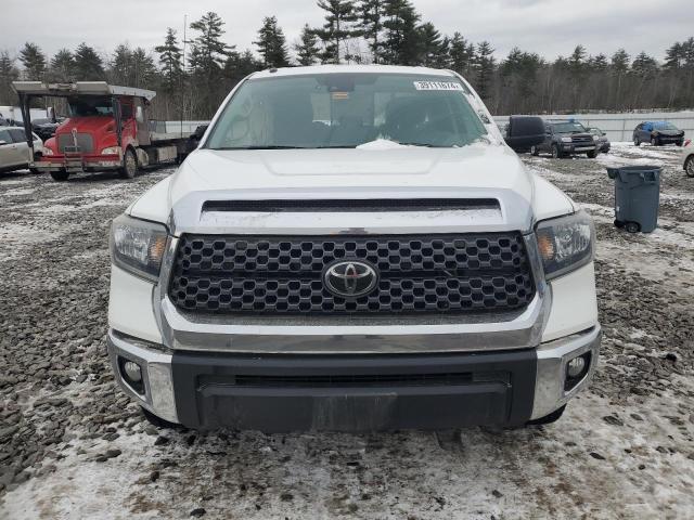 5TFUM5F12KX080737 - 2019 TOYOTA TUNDRA DOUBLE CAB SR/SR5 WHITE photo 5