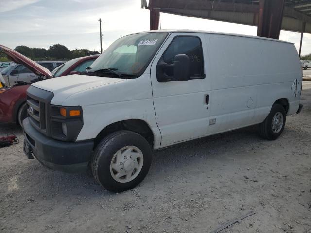 1FTNE1EW3ADA91463 - 2010 FORD ECONOLINE E150 VAN WHITE photo 1