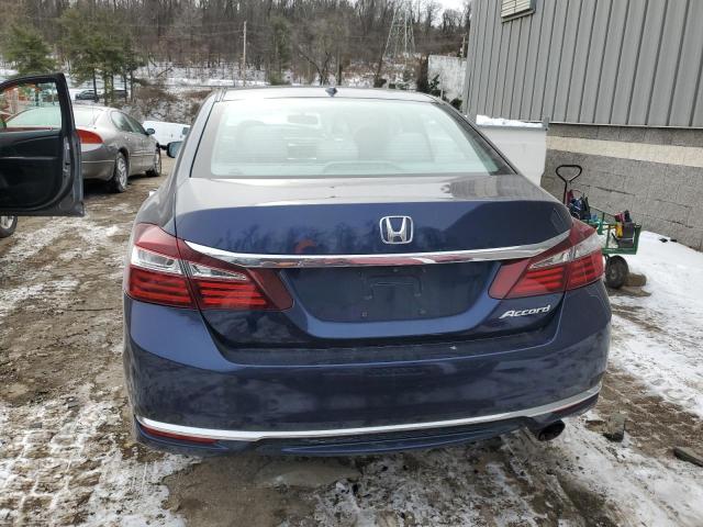 1HGCR2F76GA184210 - 2016 HONDA ACCORD EX BLUE photo 6