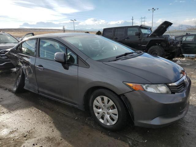 2HGFB2F55CH574842 - 2012 HONDA CIVIC LX CHARCOAL photo 4