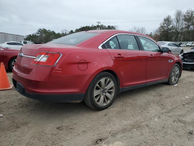 1FAHP2FW5AG123474 - 2010 FORD TAURUS LIMITED RED photo 3