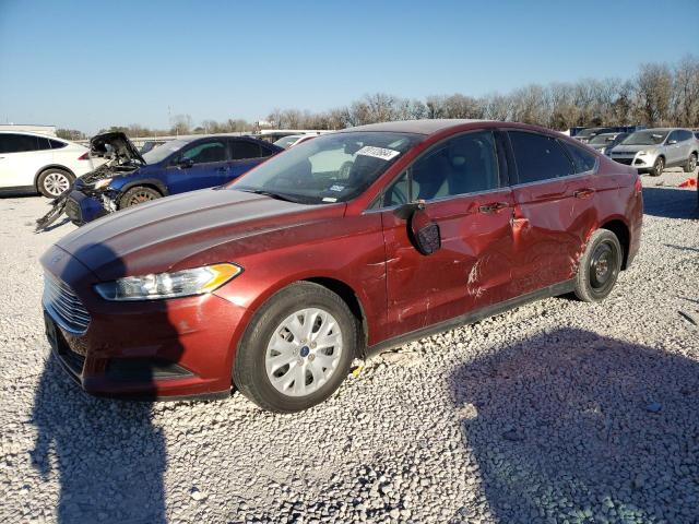 3FA6P0G7XER270021 - 2014 FORD FUSION S RED photo 1
