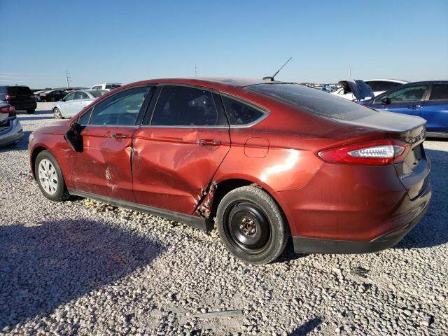 3FA6P0G7XER270021 - 2014 FORD FUSION S RED photo 2