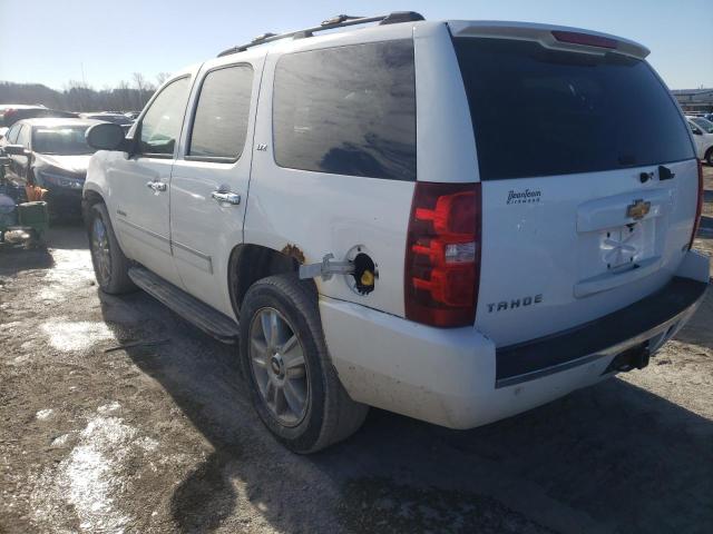 1GNUKCE05AR228568 - 2010 CHEVROLET TAHOE K1500 LTZ WHITE photo 2