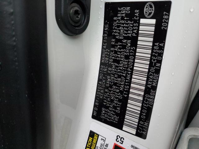 4T1G11AK4PU080175 - 2023 TOYOTA CAMRY SE NIGHT SHADE WHITE photo 13