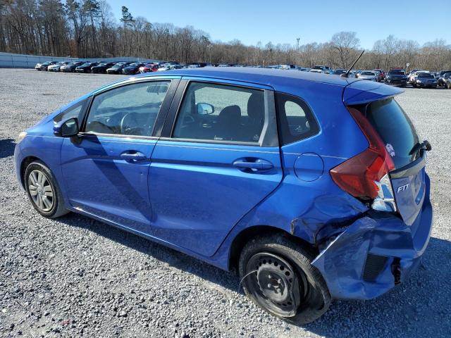 JHMGK5H53GX035282 - 2016 HONDA FIT LX BLUE photo 2