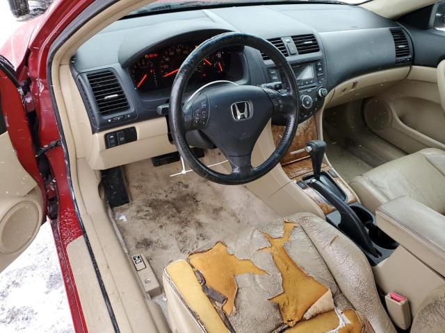 1HGCM82615A004904 - 2005 HONDA ACCORD EX BURGUNDY photo 8