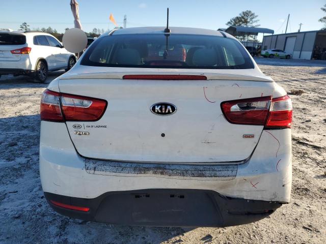 KNADM4A31D6306890 - 2013 KIA RIO LX WHITE photo 6