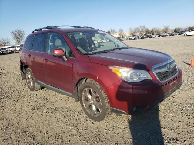 JF2SJAWC1FH499609 - 2015 SUBARU FORESTER 2.5I TOURING RED photo 4