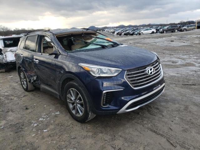 KM8SM4HF8JU259418 - 2018 HYUNDAI SANTA FE SE BLUE photo 4