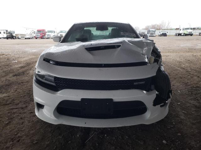2C3CDXCT1MH584513 - 2021 DODGE CHARGER R/T WHITE photo 5