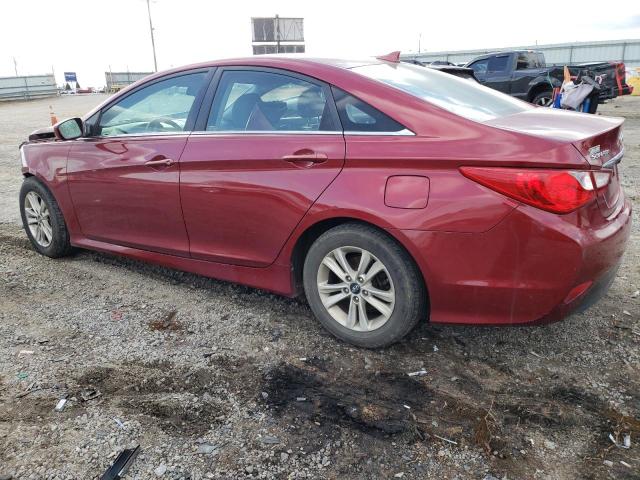 5NPEB4AC9EH890301 - 2014 HYUNDAI SONATA GLS RED photo 2