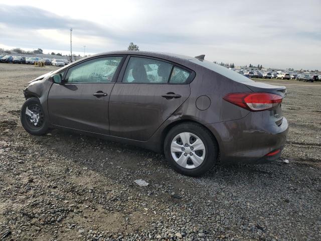 3KPFL4A75HE041814 - 2017 KIA FORTE LX GRAY photo 2