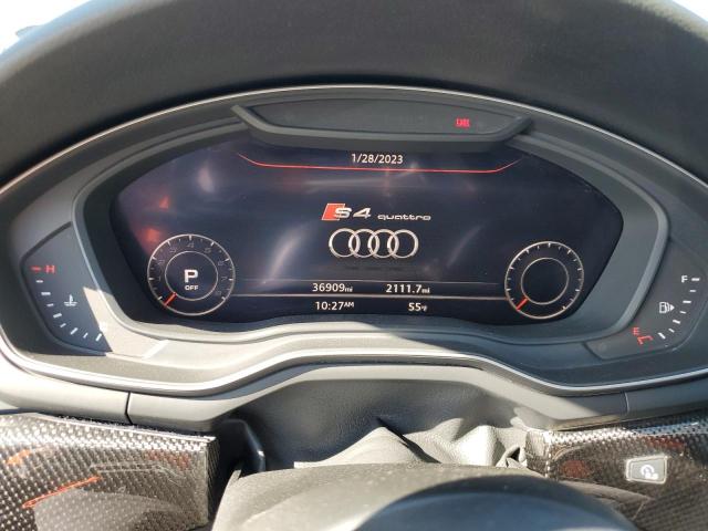 WAUB4AF47KA003727 - 2019 AUDI S4 PREMIUM PLUS GRAY photo 9