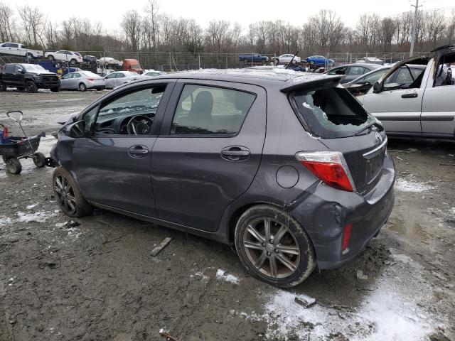 JTDKTUD33CD534585 - 2012 TOYOTA YARIS GRAY photo 2