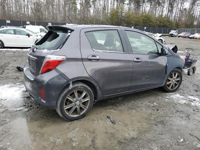 JTDKTUD33CD534585 - 2012 TOYOTA YARIS GRAY photo 3