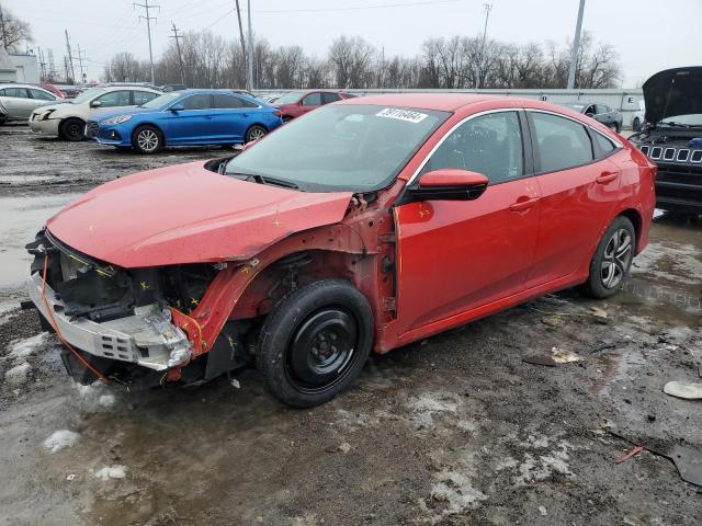 2HGFC2F53JH609971 - 2018 HONDA CIVIC LX RED photo 1