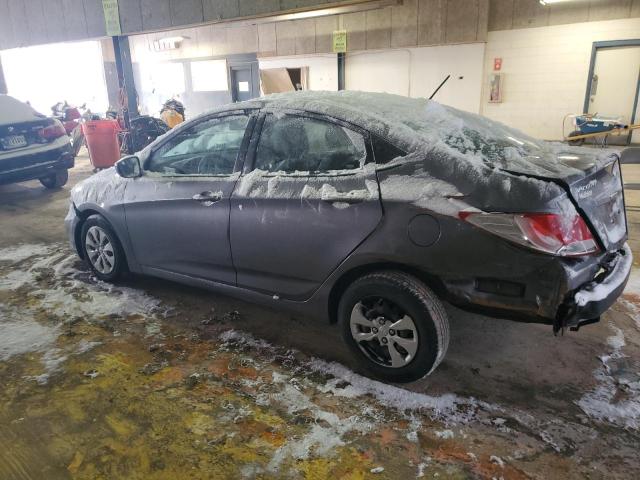 KMHCT4AE0FU893371 - 2015 HYUNDAI ACCENT GLS GRAY photo 2