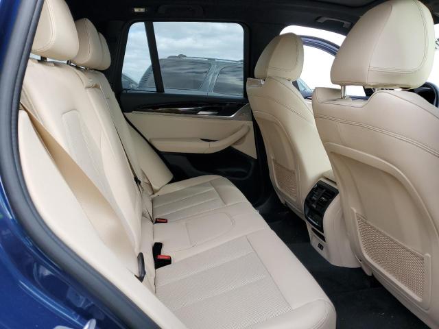 5UX43DP08N9L02059 - 2022 BMW X3 SDRIVE30I BLUE photo 10