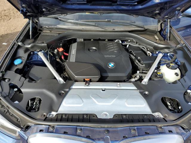 5UX43DP08N9L02059 - 2022 BMW X3 SDRIVE30I BLUE photo 11