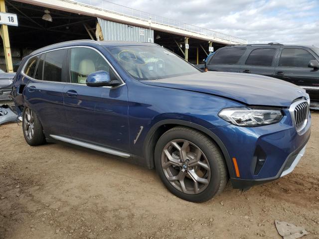 5UX43DP08N9L02059 - 2022 BMW X3 SDRIVE30I BLUE photo 4