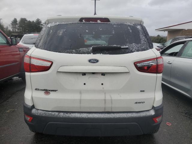 MAJ6P1ULXJC230912 - 2018 FORD ECOSPORT SE WHITE photo 6