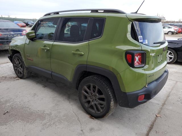 ZACCJBBW2GPD06872 - 2016 JEEP RENEGADE LATITUDE GREEN photo 2