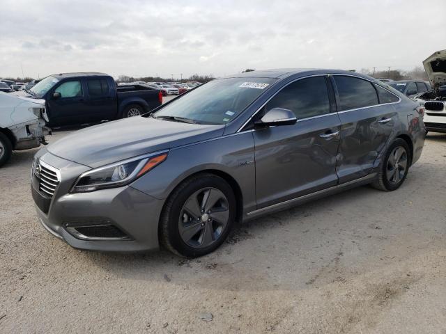 KMHE34L16HA056597 - 2017 HYUNDAI SONATA HYBRID GRAY photo 1