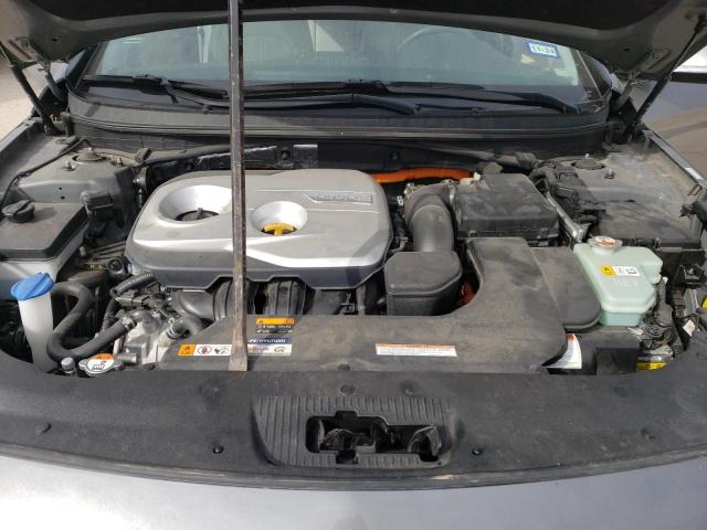 KMHE34L16HA056597 - 2017 HYUNDAI SONATA HYBRID GRAY photo 11