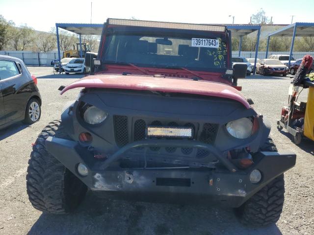 1J4FA24119L783597 - 2009 JEEP WRANGLER X RED photo 5