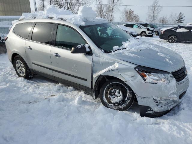 1GNKRFED4DJ191619 - 2013 CHEVROLET TRAVERSE LS SILVER photo 4