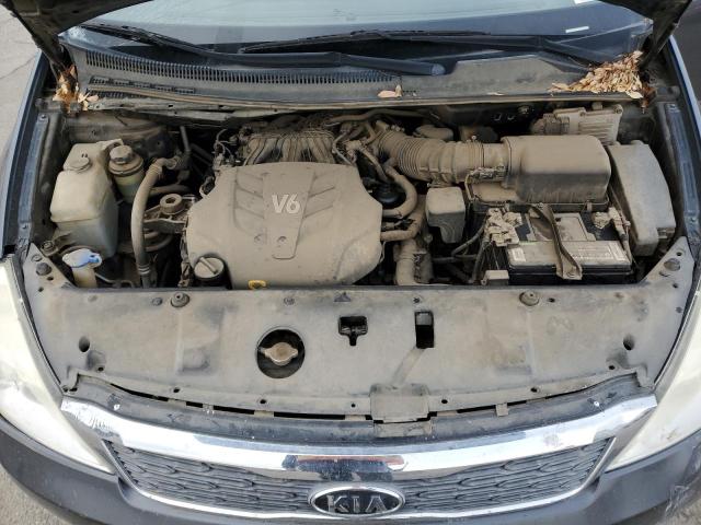 KNDMG4C72C6459027 - 2012 KIA SEDONA LX GRAY photo 12