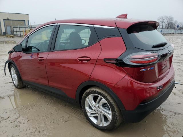 1G1FW6S08P4202105 - 2023 CHEVROLET BOLT EV 1LT RED photo 2