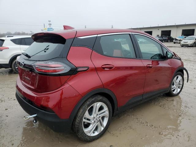 1G1FW6S08P4202105 - 2023 CHEVROLET BOLT EV 1LT RED photo 3