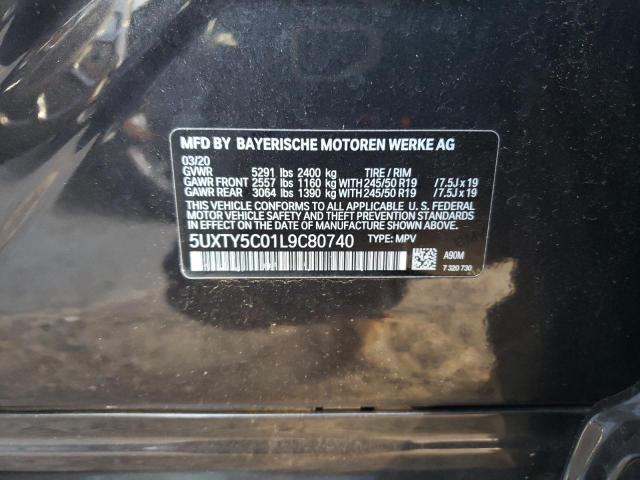 5UXTY5C01L9C80740 - 2020 BMW X3 XDRIVE30I GRAY photo 13