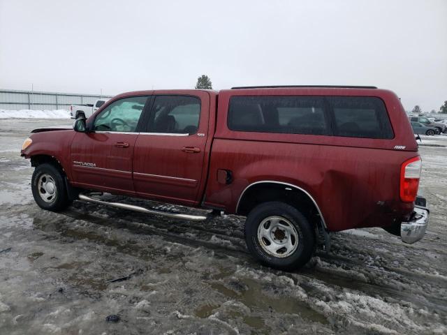 5TBDT44145S472315 - 2005 TOYOTA TUNDRA DOUBLE CAB SR5 RED photo 2