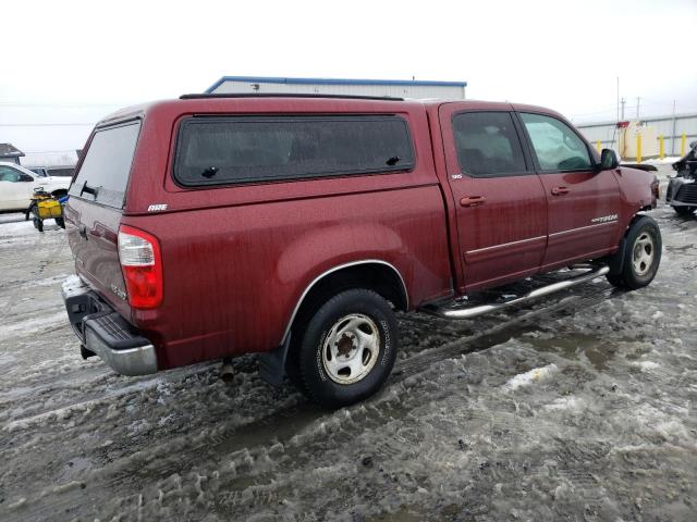 5TBDT44145S472315 - 2005 TOYOTA TUNDRA DOUBLE CAB SR5 RED photo 3