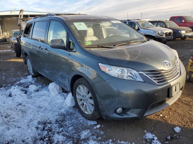 5TDDK3DC8ES085739 - 2014 TOYOTA SIENNA XLE GRAY photo 4