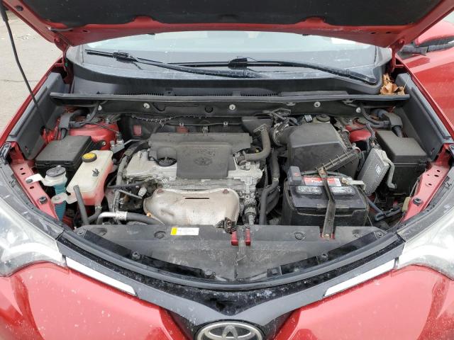 2T3RFREV1HW650946 - 2017 TOYOTA RAV4 XLE RED photo 11